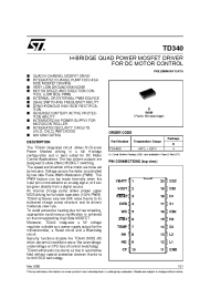 Datasheet TD340D manufacturer STMicroelectronics