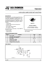Datasheet TDA1910 manufacturer STMicroelectronics
