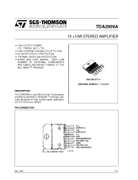 Datasheet TDA2009A manufacturer STMicroelectronics