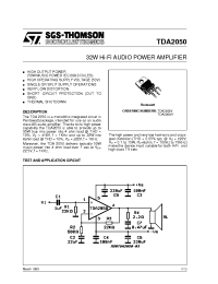 Datasheet TDA2050V manufacturer STMicroelectronics