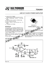 Datasheet TDA2051H manufacturer STMicroelectronics