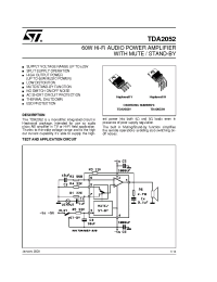 Datasheet TDA2052H manufacturer STMicroelectronics