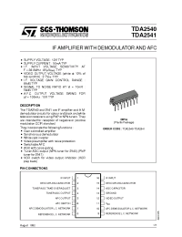 Datasheet TDA2540 manufacturer STMicroelectronics