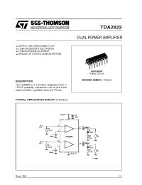 Datasheet TDA2822 manufacturer STMicroelectronics