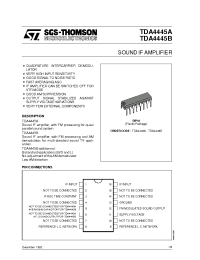 Datasheet TDA4445 manufacturer STMicroelectronics