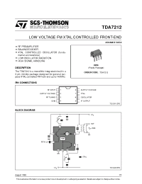 Datasheet TDA7212 manufacturer STMicroelectronics