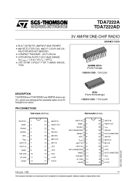 Datasheet TDA7222AD manufacturer STMicroelectronics
