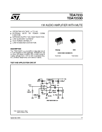 Datasheet TDA7233 manufacturer STMicroelectronics