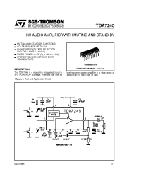 Datasheet TDA7245 manufacturer STMicroelectronics