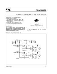 Datasheet TDA7263SA manufacturer STMicroelectronics