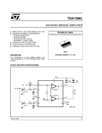 Datasheet TDA7266L manufacturer STMicroelectronics