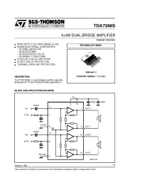 Datasheet TDA7266S manufacturer STMicroelectronics