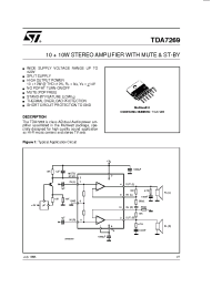 Datasheet TDA7269 manufacturer STMicroelectronics