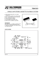Datasheet TDA7273 manufacturer STMicroelectronics