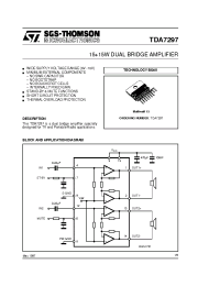 Datasheet TDA7297 manufacturer STMicroelectronics