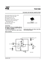Datasheet TDA7299 manufacturer STMicroelectronics