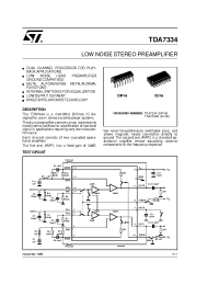 Datasheet TDA7334 manufacturer STMicroelectronics