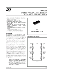 Datasheet TDA7336 manufacturer STMicroelectronics