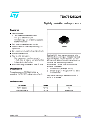Datasheet TDA7342EQ2N manufacturer STMicroelectronics