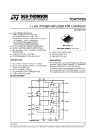 Datasheet TDA7372B manufacturer STMicroelectronics