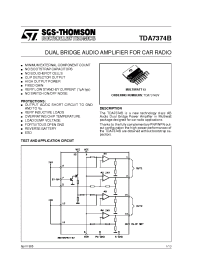 Datasheet TDA7374B manufacturer STMicroelectronics