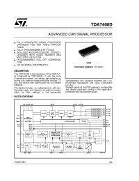 Datasheet TDA7400D manufacturer STMicroelectronics