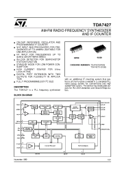 Datasheet TDA7427 manufacturer STMicroelectronics