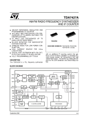 Datasheet TDA7427AD1 manufacturer STMicroelectronics