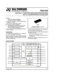 Datasheet TDA7435D manufacturer STMicroelectronics