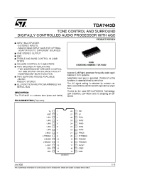 Datasheet TDA7443D manufacturer STMicroelectronics