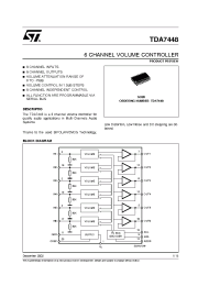 Datasheet TDA7448 manufacturer STMicroelectronics