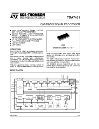 Datasheet TDA7461 manufacturer STMicroelectronics