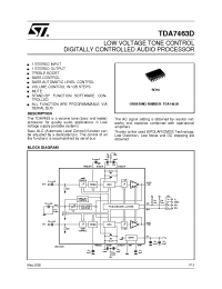 Datasheet TDA7463 manufacturer STMicroelectronics