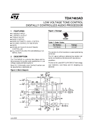 Datasheet TDA7463AD manufacturer STMicroelectronics