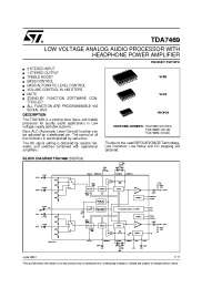 Datasheet TDA7469D manufacturer STMicroelectronics