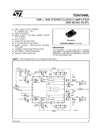 Datasheet TDA7490L manufacturer STMicroelectronics