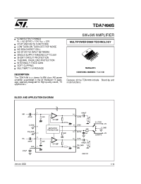 Datasheet TDA7496S manufacturer STMicroelectronics