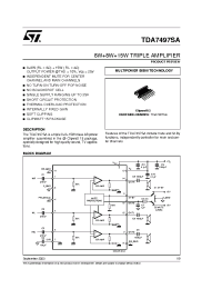 Datasheet TDA7497SA manufacturer STMicroelectronics
