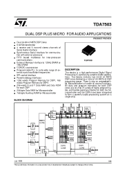 Datasheet TDA7503 manufacturer STMicroelectronics