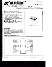 Datasheet TDA8185 manufacturer STMicroelectronics