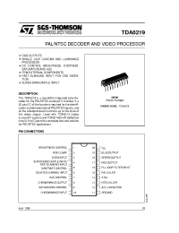 Datasheet TDA8219 manufacturer STMicroelectronics