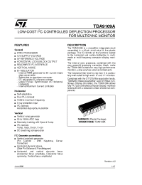 Datasheet TDA9109A manufacturer STMicroelectronics