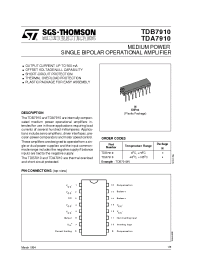 Datasheet TDB7910 manufacturer STMicroelectronics