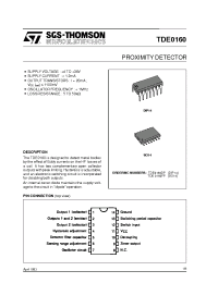 Datasheet TDE0160 manufacturer STMicroelectronics