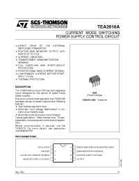 Datasheet TEA2018A manufacturer STMicroelectronics