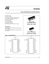 Datasheet TEA6422 manufacturer STMicroelectronics