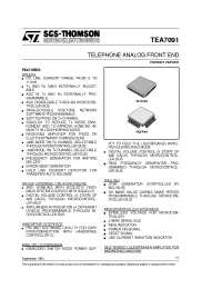Datasheet TEA7091 manufacturer STMicroelectronics