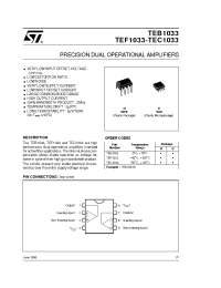 Datasheet TEB1033N manufacturer STMicroelectronics