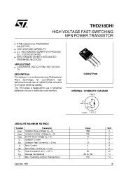 Datasheet THD218DHI manufacturer STMicroelectronics
