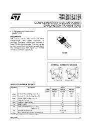 Datasheet TIP120 manufacturer STMicroelectronics